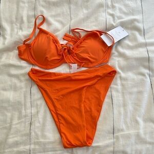 Toluca Vibrant Orange Bikini Set